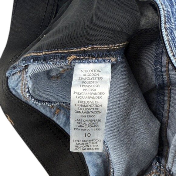 Democracy Jeans Women’s Size 10 “Ab” Technology Distressed Mid Rise Stretch - Picture 5 of 11